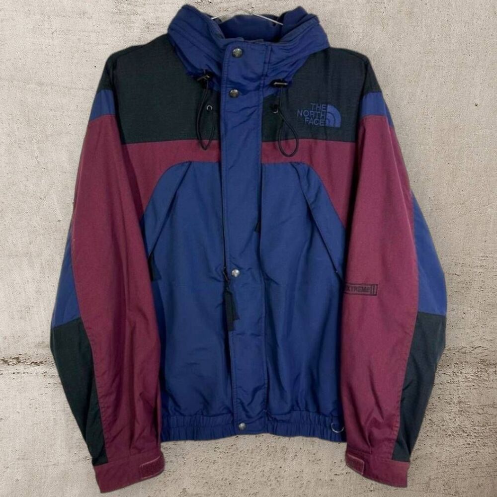 The North Face Blue and Burgundy Performance Jacket
